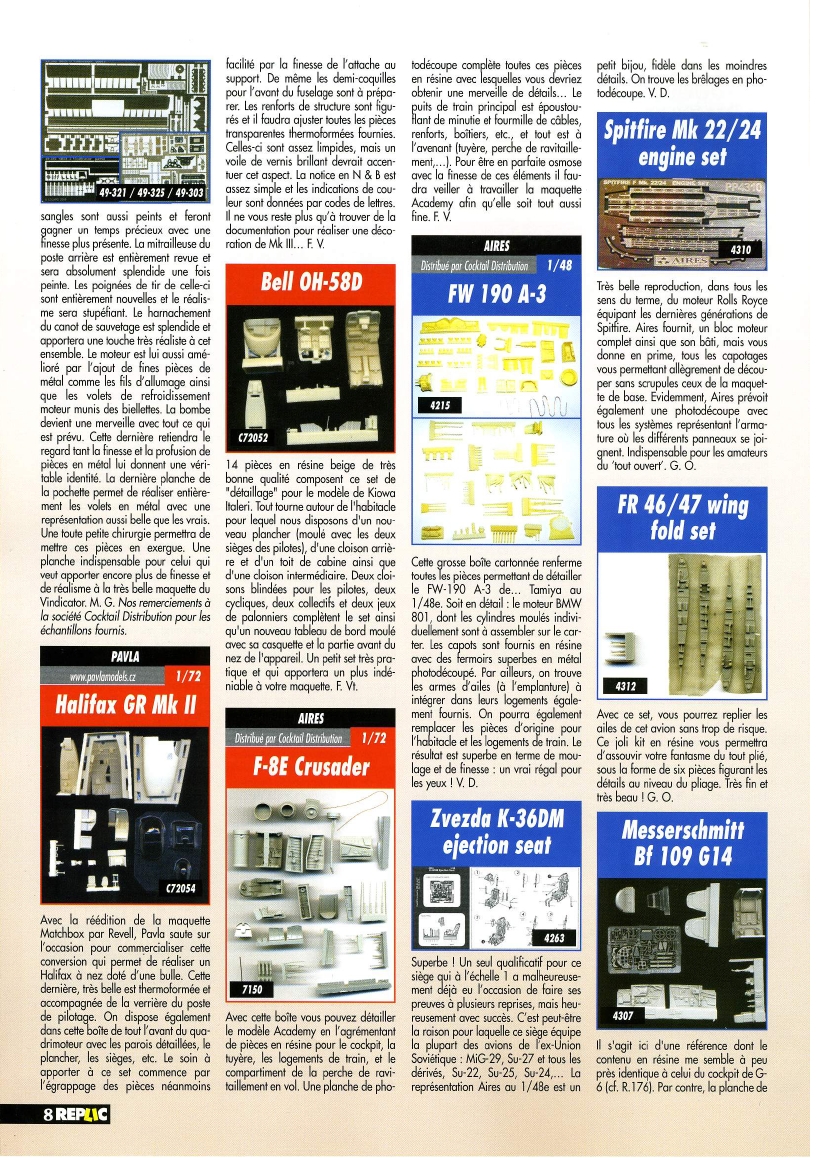 Replic 183 - Fiat BR-20 M, SA-330 Puma, He-162